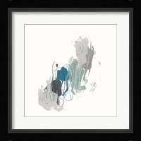 Teal Gesture II Framed Print