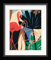 Funky Flamingo I Framed Print