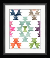 Aztec Brights III Framed Print