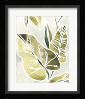 Batik Leaves I Framed Print