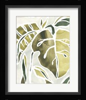 Batik Leaves II Framed Print