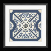 Indigo Motif I Framed Print