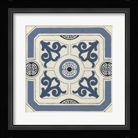 Indigo Motif III Framed Print