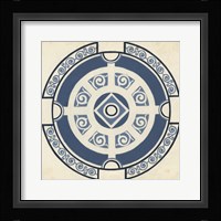 Indigo Motif VI Framed Print