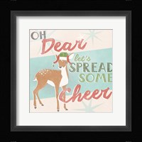 Retro Christmas I Framed Print
