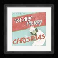 Retro Christmas II Framed Print
