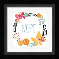 Snarky Florals I Framed Print
