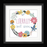 Snarky Florals VI Framed Print