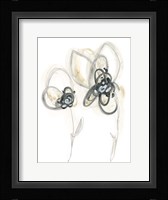 Monochrome Floral Study VI Framed Print