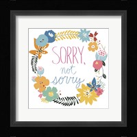 Snarky Florals II Framed Print