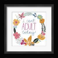 Snarky Florals V Framed Print