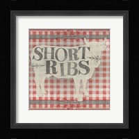 Gingham BBQ III Framed Print