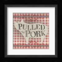 Gingham BBQ IV Framed Print