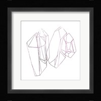 Contour Crystals I Framed Print