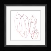 Contour Crystals II Framed Print