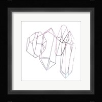 Contour Crystals IV Framed Print
