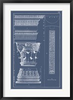 Column & Cornice Blueprint I Fine Art Print