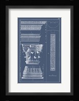 Column & Cornice Blueprint I Fine Art Print