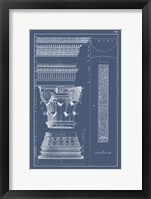 Column & Cornice Blueprint I Fine Art Print