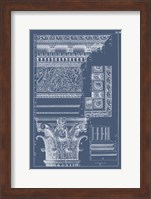 Column & Cornice Blueprint II Fine Art Print