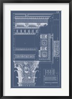 Column & Cornice Blueprint III Fine Art Print