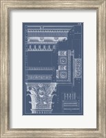 Column & Cornice Blueprint III Fine Art Print