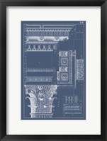 Column & Cornice Blueprint III Fine Art Print