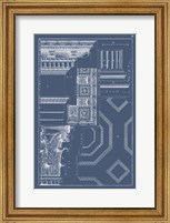 Column & Cornice Blueprint IV Fine Art Print