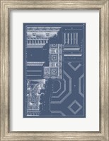 Column & Cornice Blueprint IV Fine Art Print