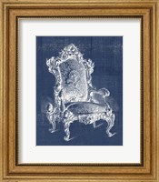 Antique Chair Blueprint II Fine Art Print