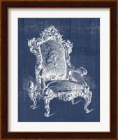 Antique Chair Blueprint II Fine Art Print