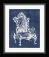 Antique Chair Blueprint II Framed Print