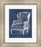 Antique Chair Blueprint III Fine Art Print