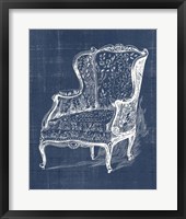 Antique Chair Blueprint III Fine Art Print