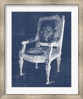 Antique Chair Blueprint IV Fine Art Print