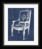 Antique Chair Blueprint IV Framed Print