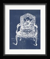 Antique Chair Blueprint V Fine Art Print