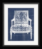 Antique Chair Blueprint VI Framed Print