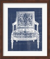 Antique Chair Blueprint VI Fine Art Print