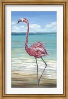 Beach Walker Flamingo II Fine Art Print