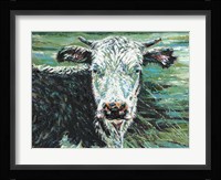Marshland Cow I Framed Print