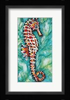 Radiant Seahorse I Framed Print