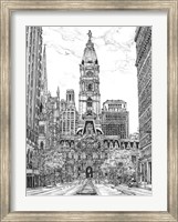 B&W Us Cityscape-Philadelphia Fine Art Print