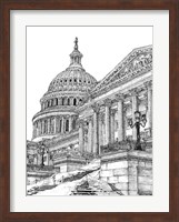 B&W Us Cityscape-Washington DC Fine Art Print
