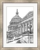 B&W Us Cityscape-Washington DC Fine Art Print
