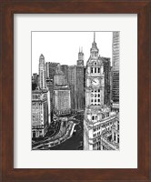 B&W Us Cityscape-Chicago Fine Art Print