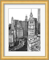 B&W Us Cityscape-Chicago Fine Art Print