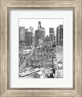 B&W Us Cityscape-Los Angeles Fine Art Print
