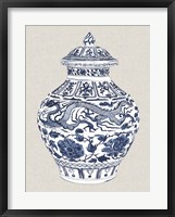 Antique Chinese Vase III Framed Print