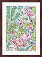 Flamingo Paradise I Fine Art Print